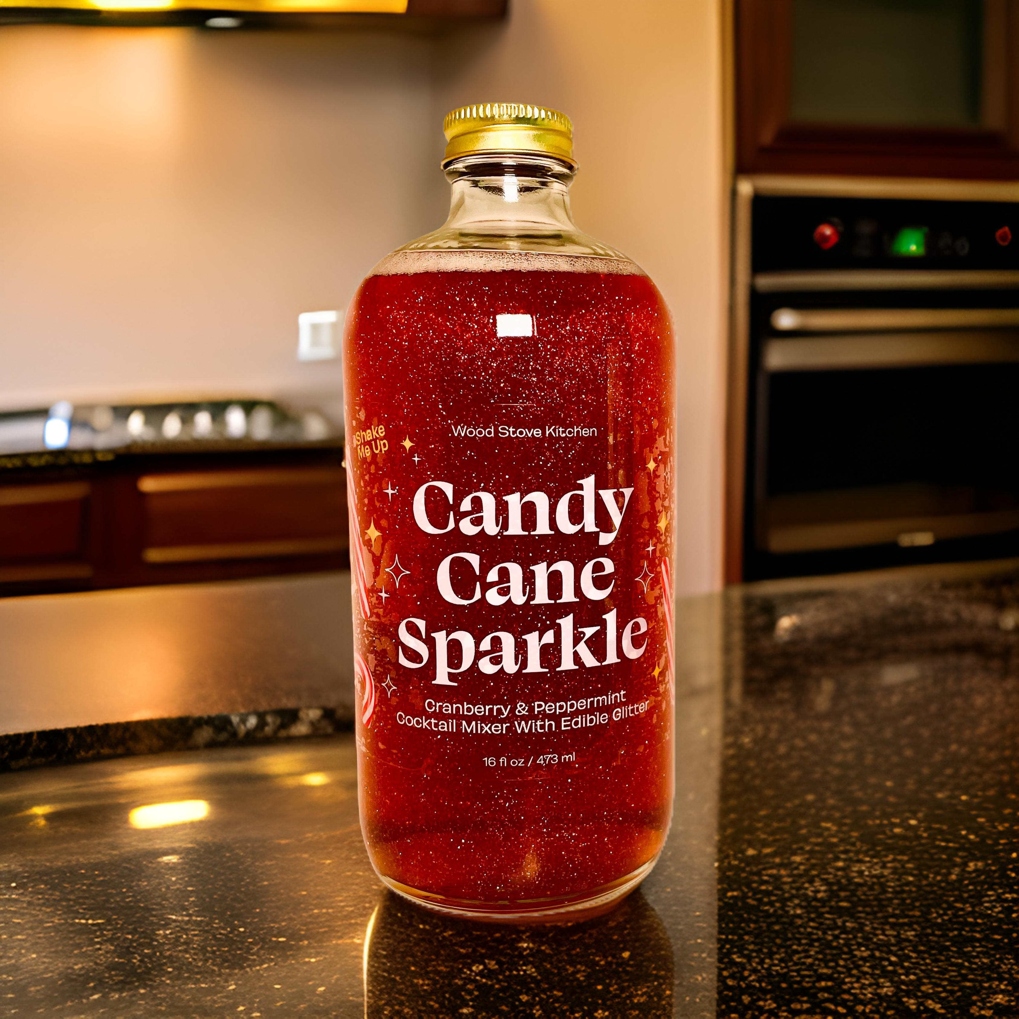 Candy Cane Sparkle Mixer, 16 fl oz